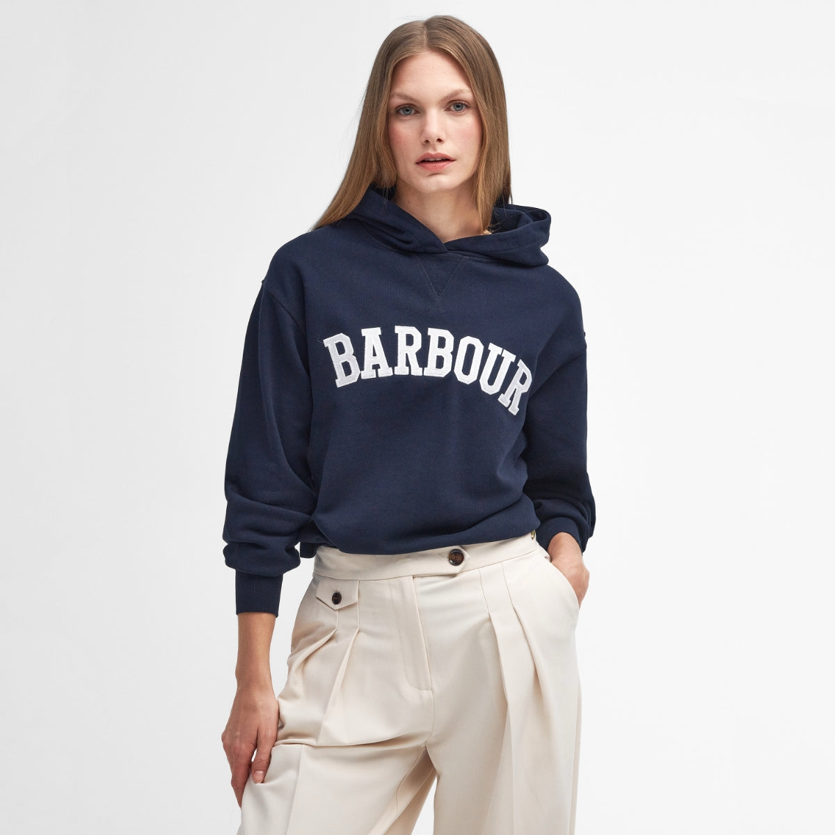 Barbour hoodie womens online