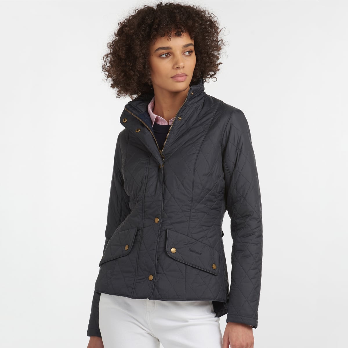 Barbour Flyweight Cavalry Women's Quilted Jacket | Navy