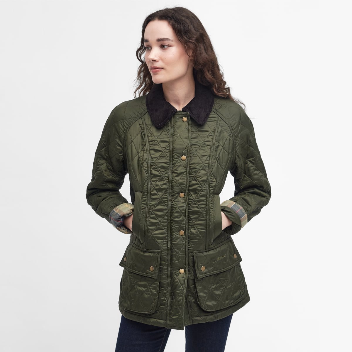 Barbour jacket green womens hotsell