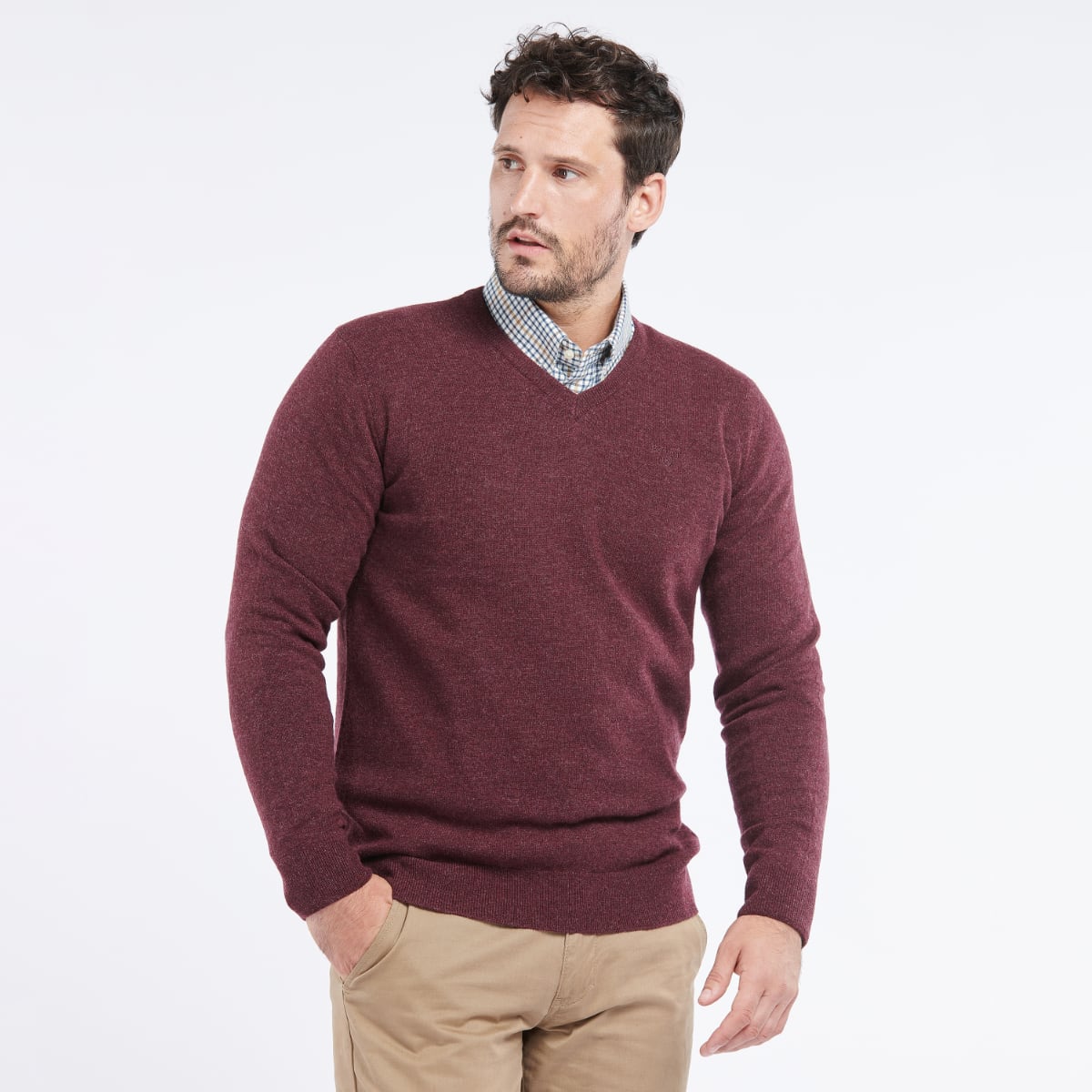 Barbour wool jumper deals mens