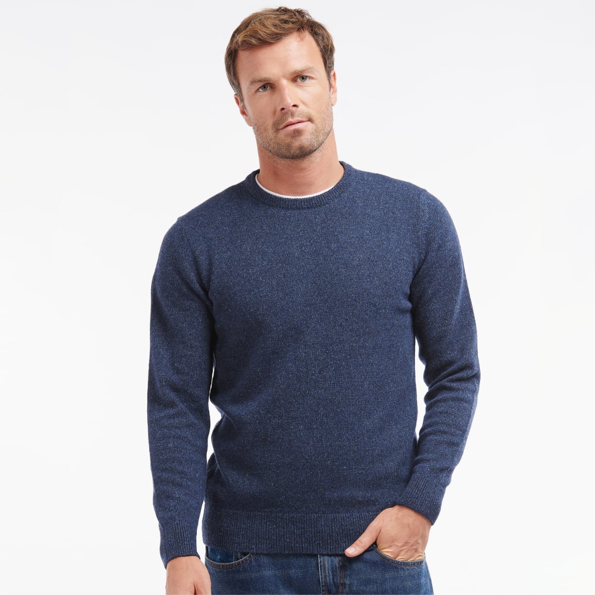 Barbour jumper sales mens Blue