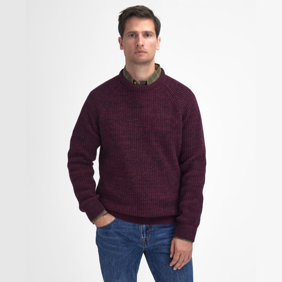 Barbour Horseford Crew Neck Sweater Port