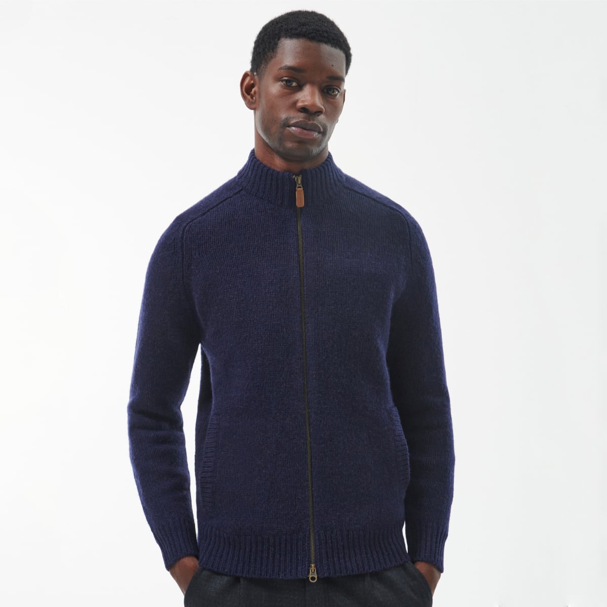 Barbour zip cheap through cardigan