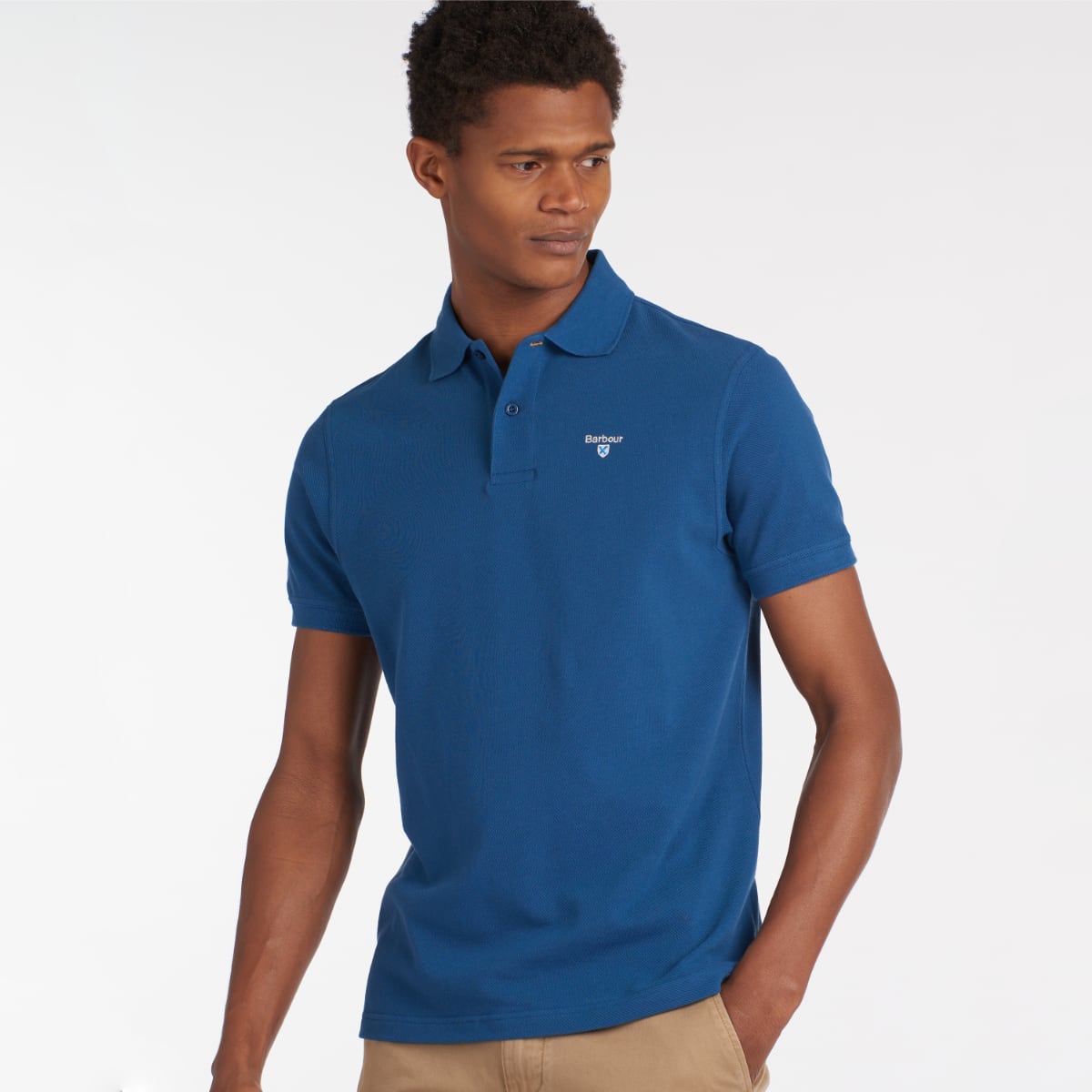 Barbour polo Blue on sale