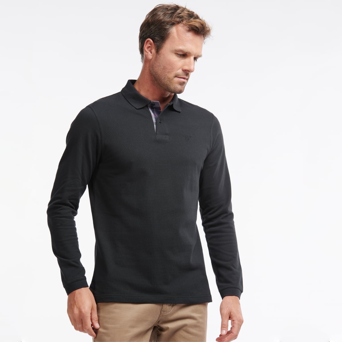 Barbour polo mens Black on sale