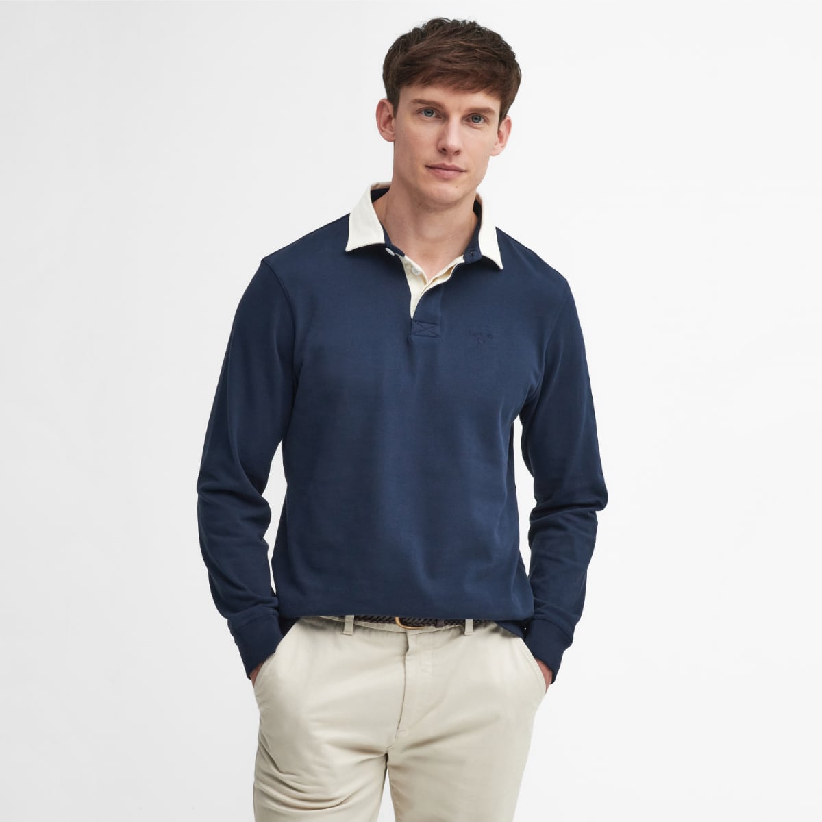 Barbour shirts mens navy on sale