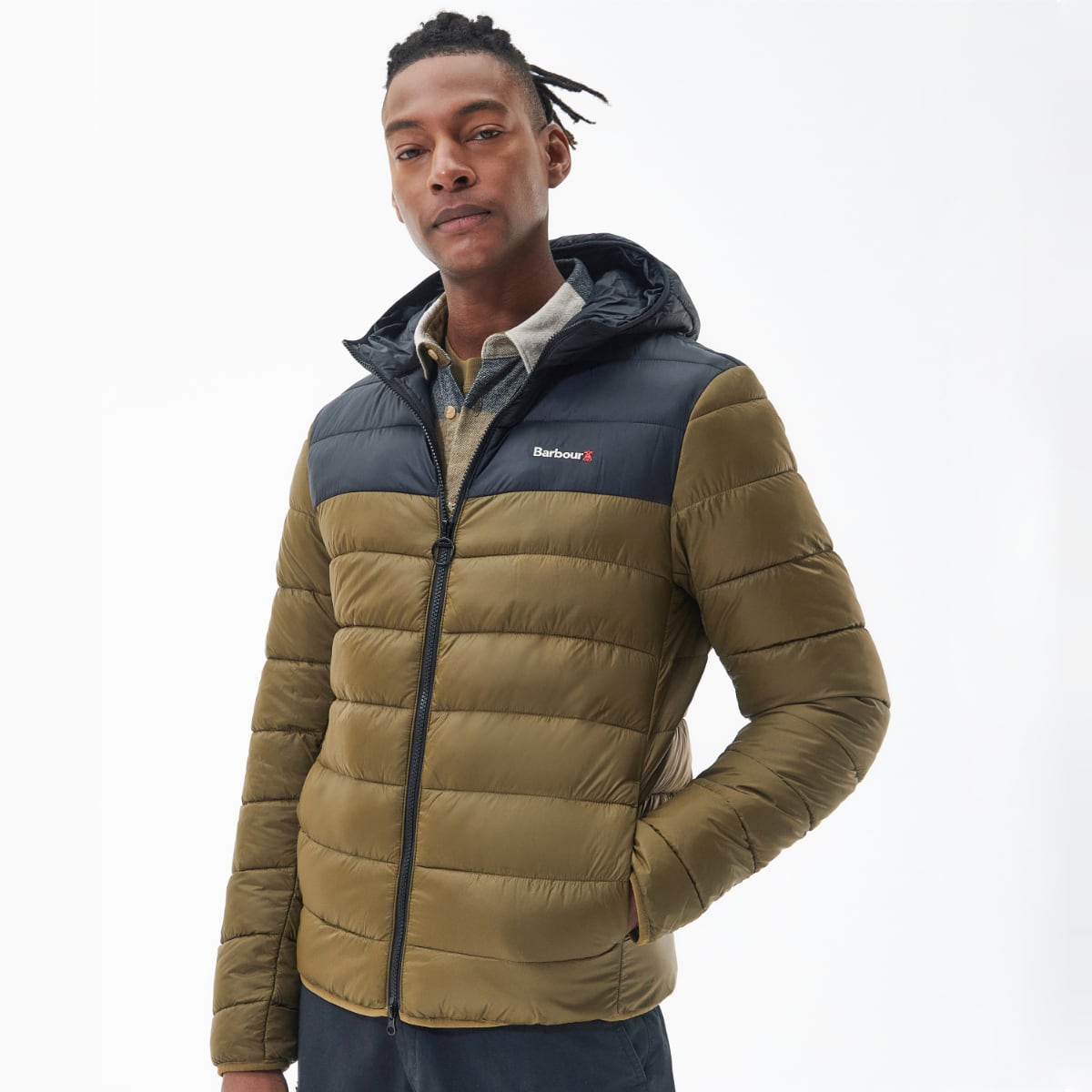 Barbour khaki sales