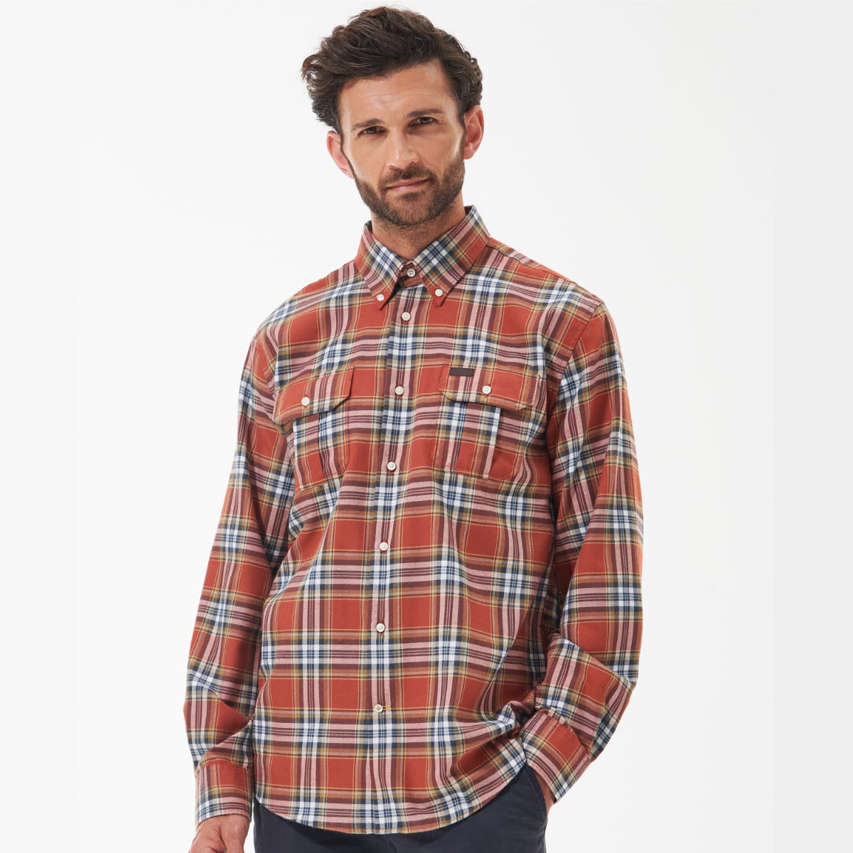 Barbour shirts hot sale Orange