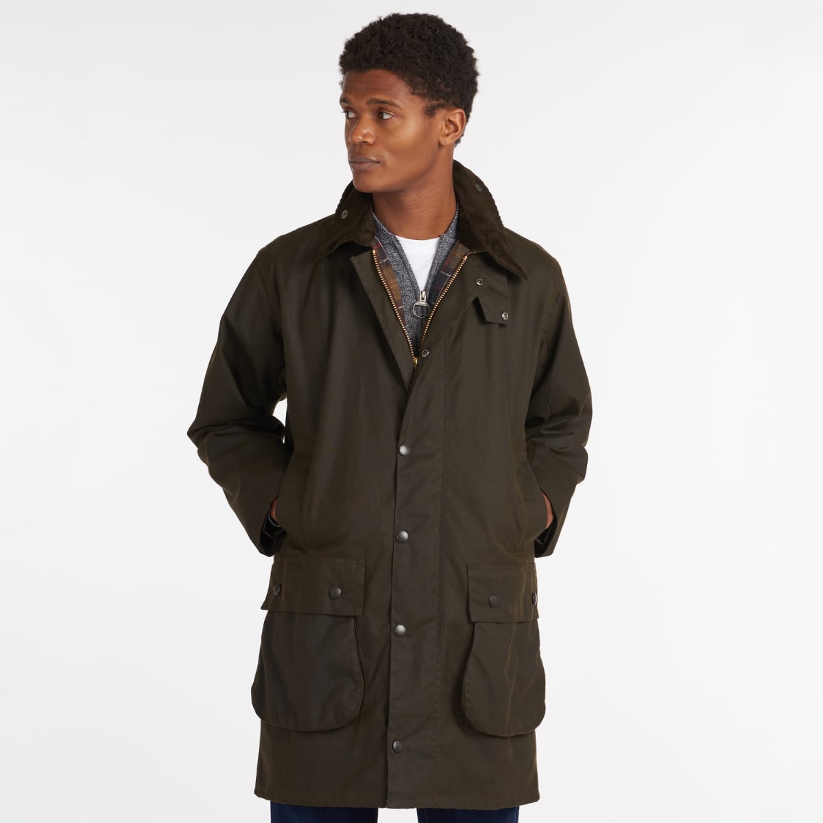 Barbour Classic Northumbria Men's Waxed Jacket | Olive