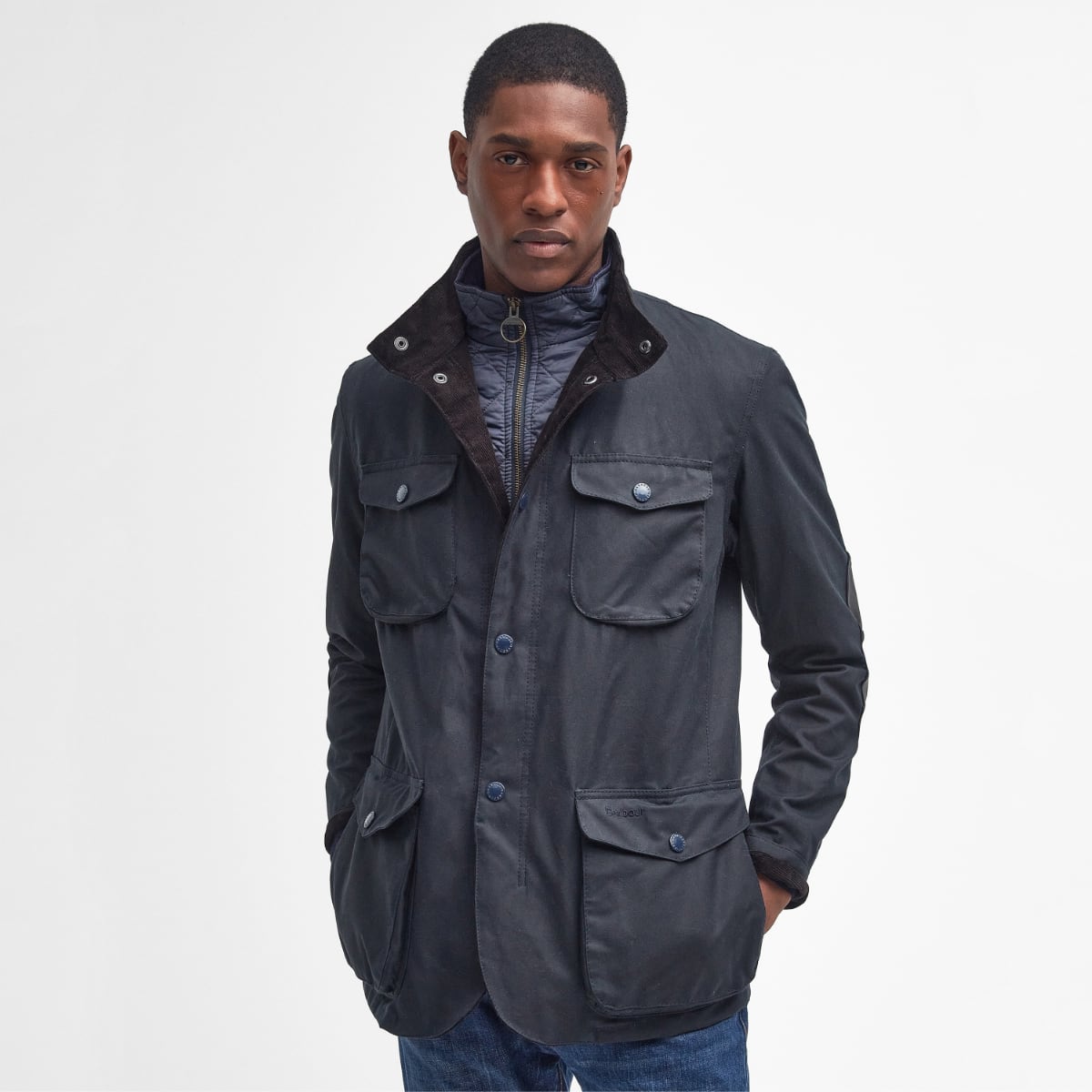 Barbour Ogston Men s Waxed Jacket Navy