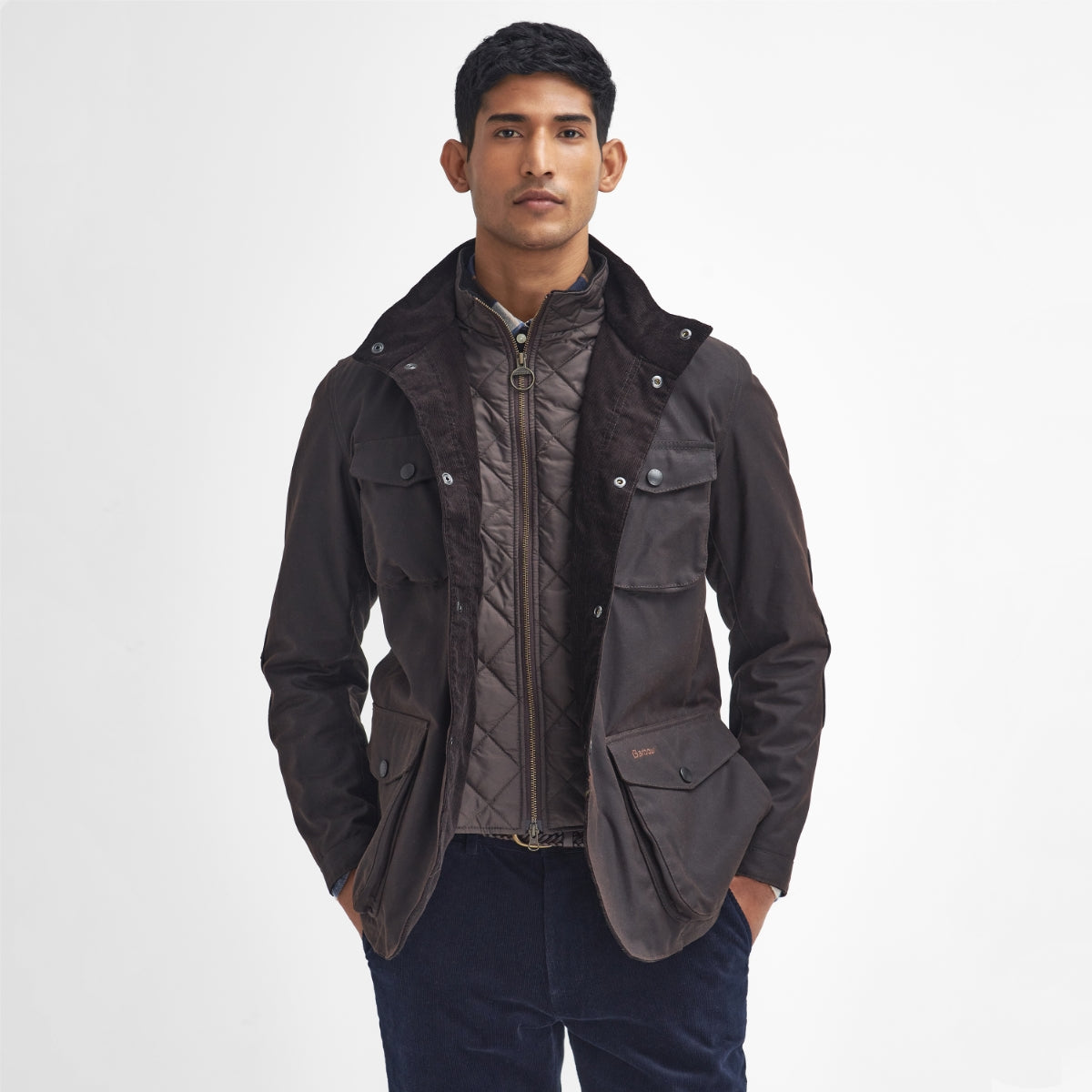 Barbour suede jacket best sale