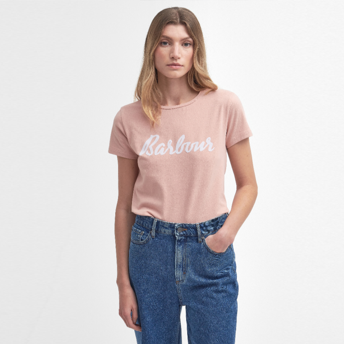 Barbour t shirt womens Pink online