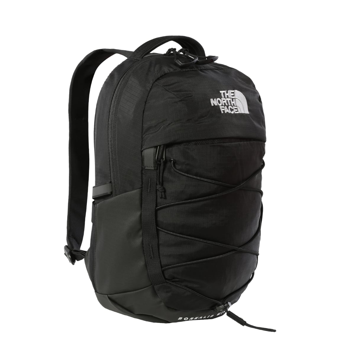 Black and white north face backpack best sale