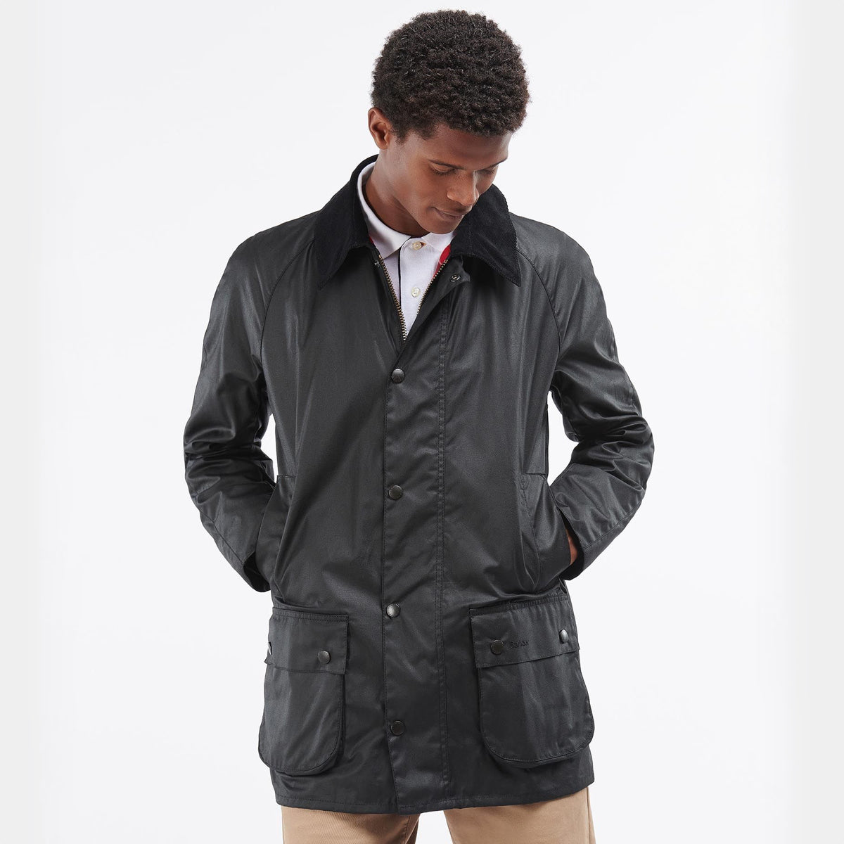 Barbour Beausby Men s Waxed Jacket Black