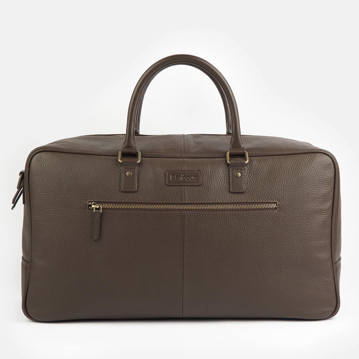 Barbour leather hot sale holdall bag