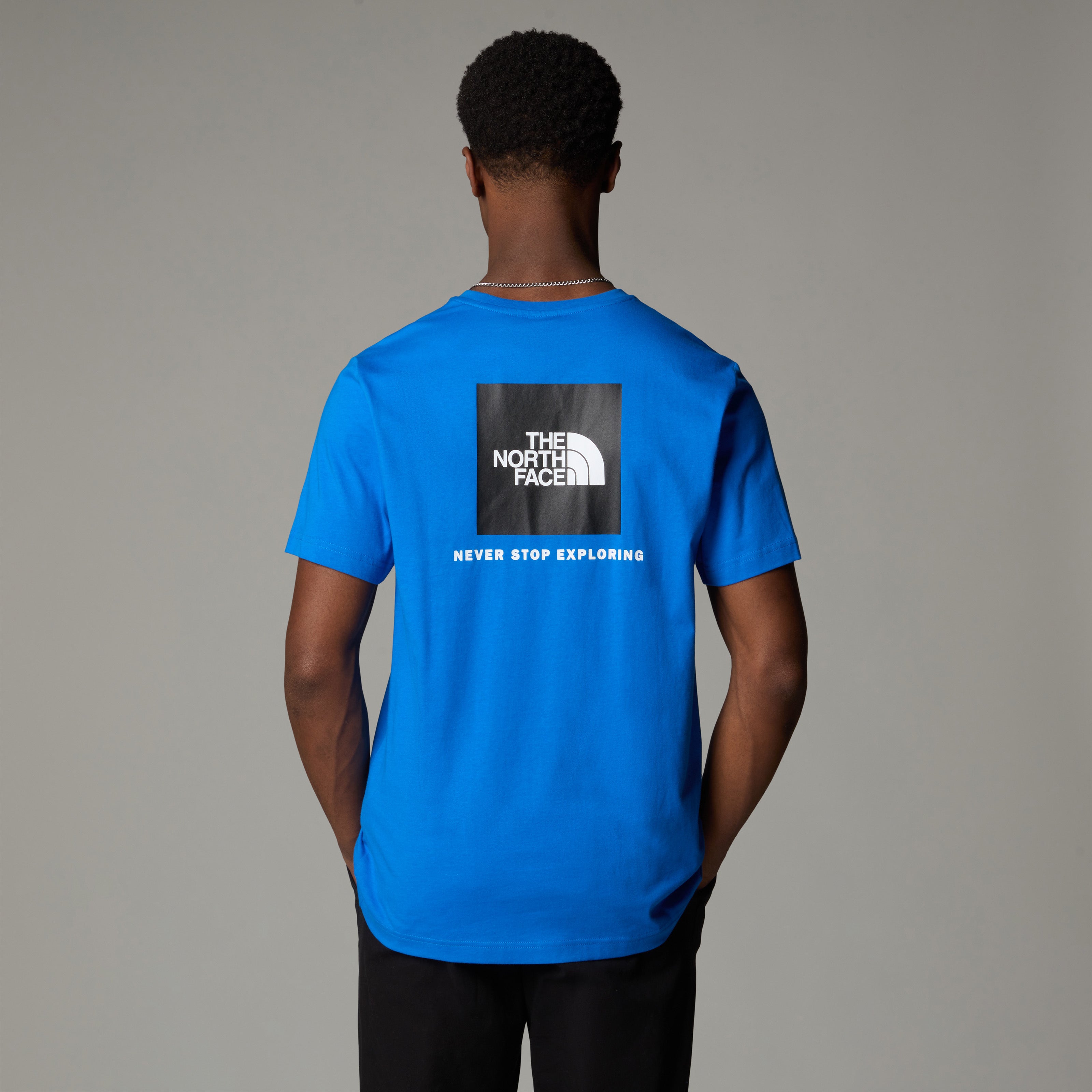 The North Face Redbox Men's T-Shirt | Hero Blue-TNF Black