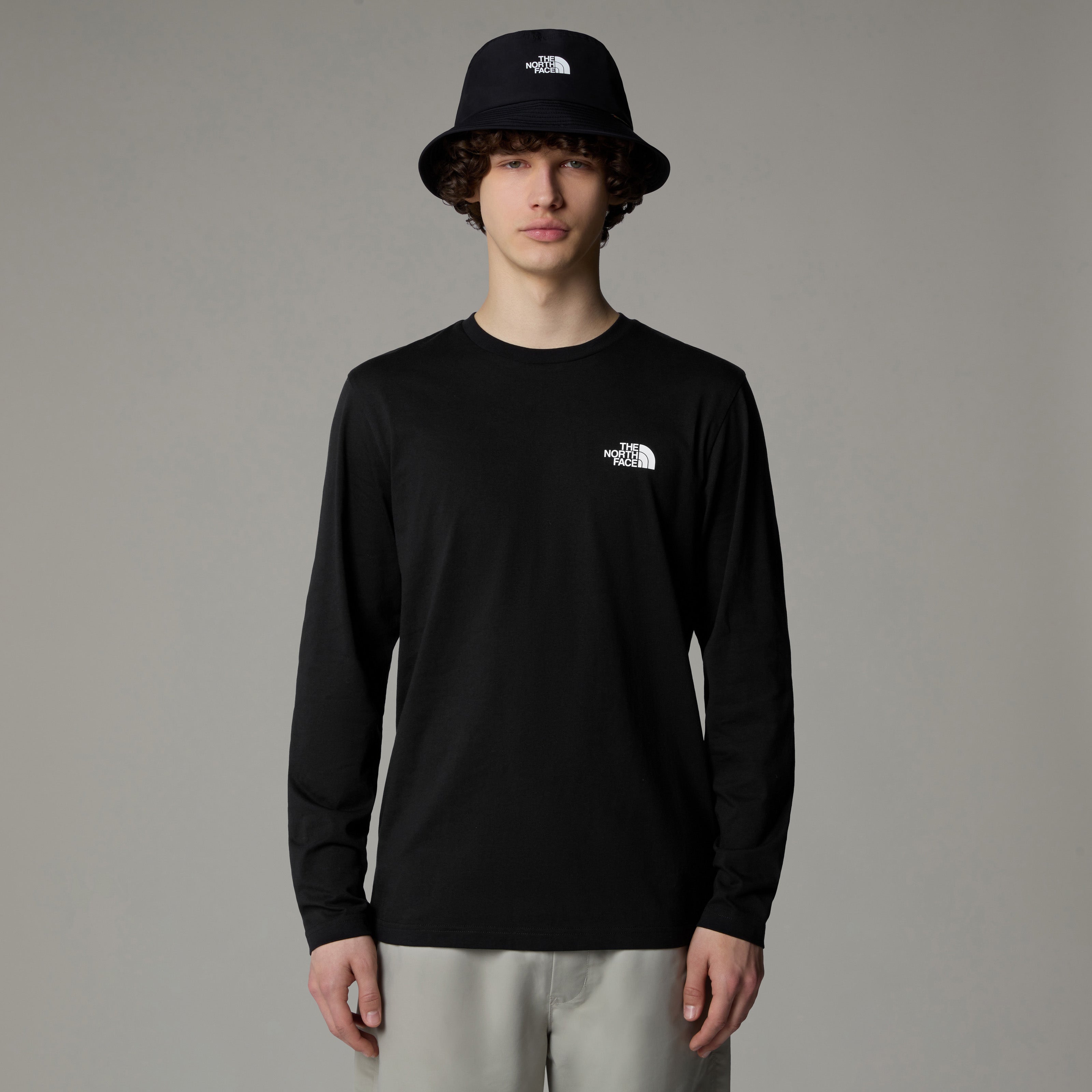 The North Face Simple Dome LONG SLEEVE Men's T-Shirt | TNF Black