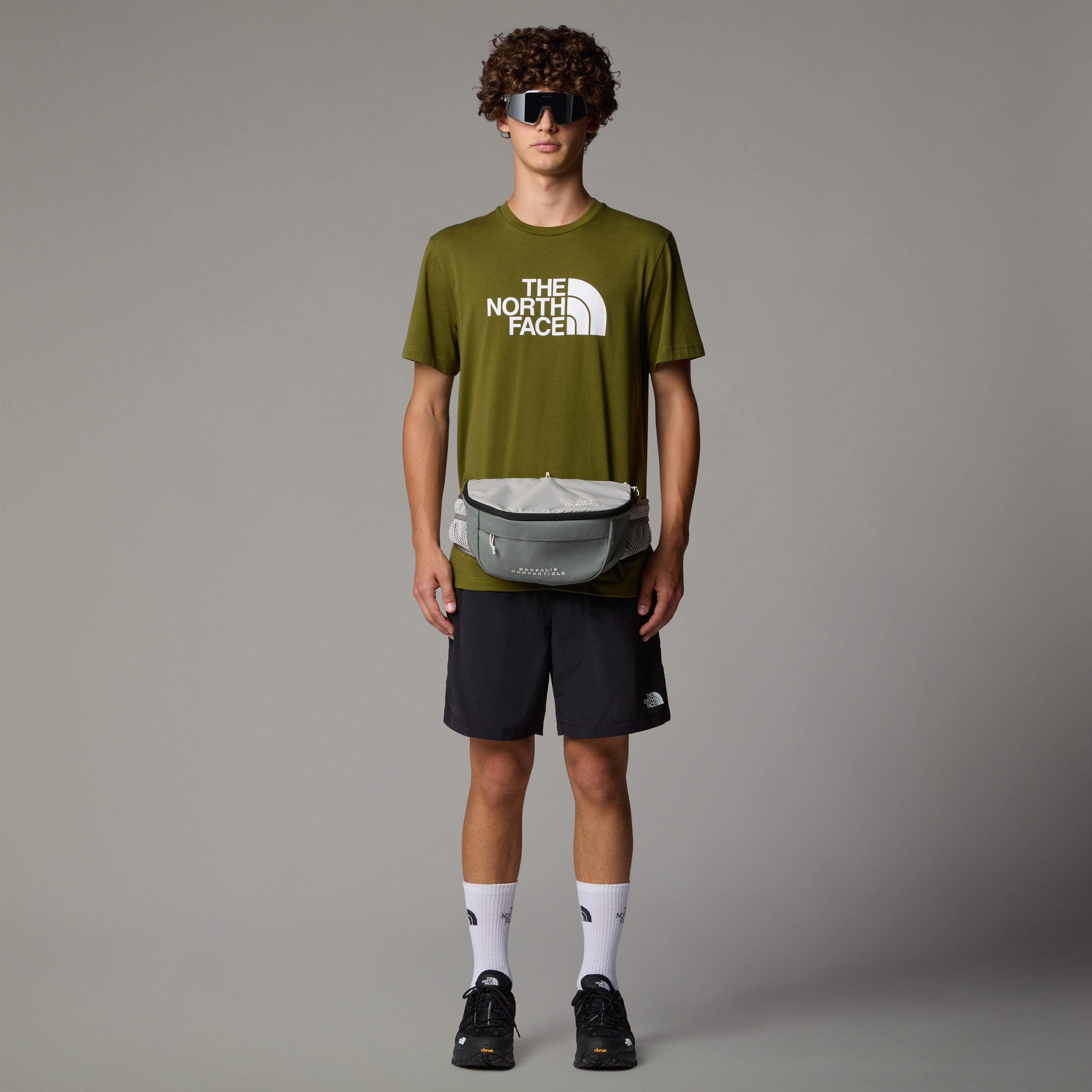 The North Face Easy Men's T-Shirt | Forest Olive-TNF White