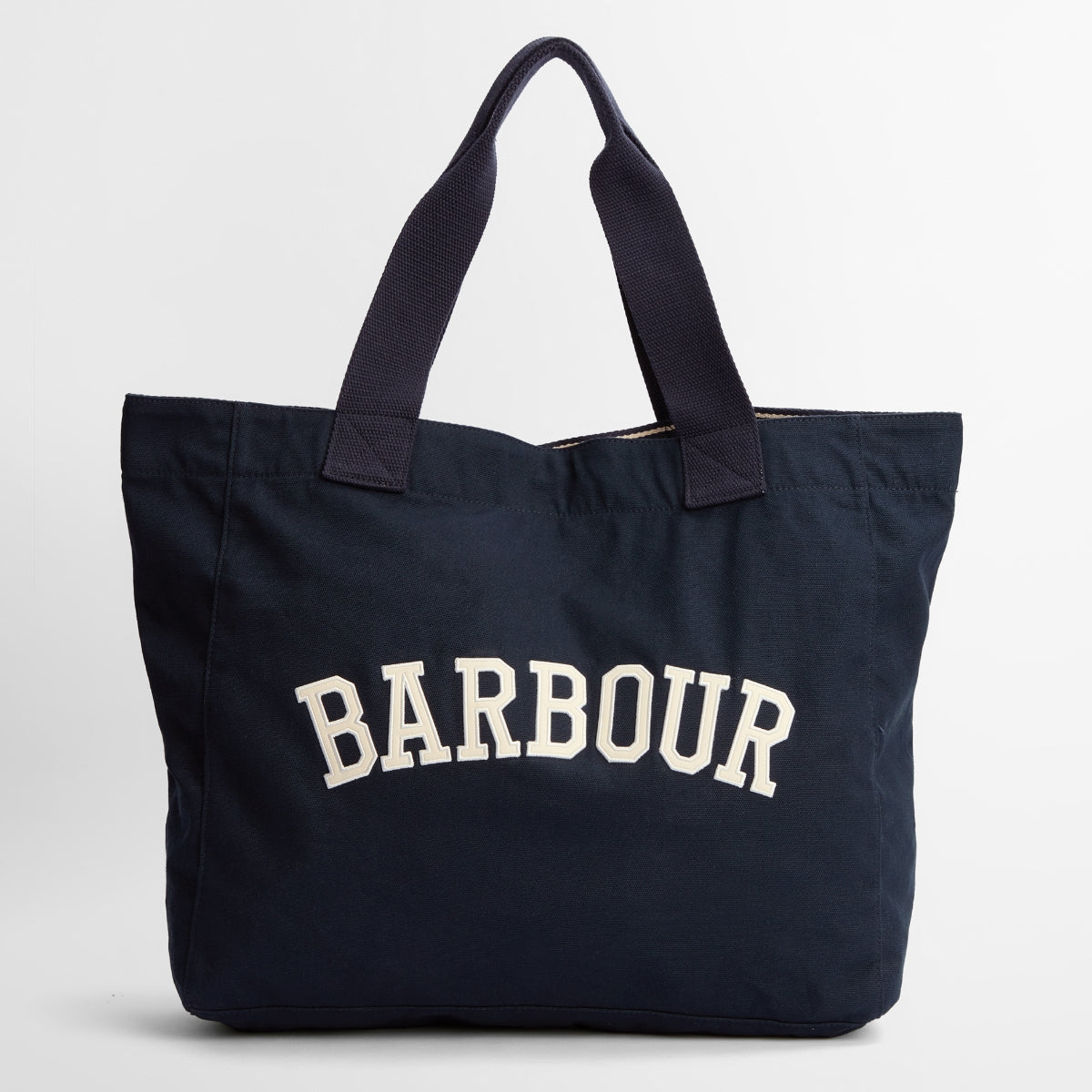 Barbour Logo Holiday Tote Bag | Navy (Stone Logo)