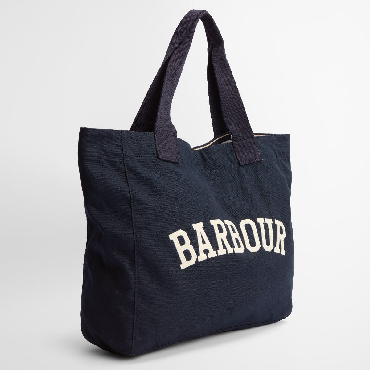 Barbour Logo Holiday Tote Bag | Navy (Stone Logo)