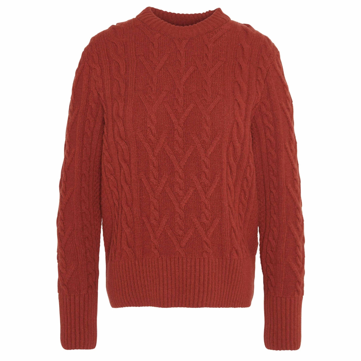 Barbour Solway Cable-Knit Women's Knit | Spiced Pumpkin