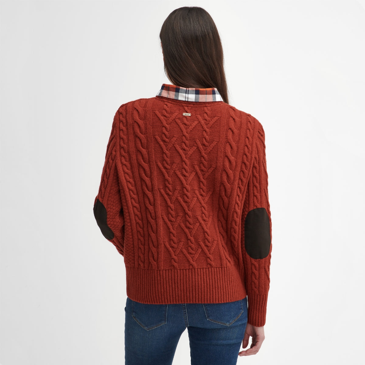 Barbour Solway Cable-Knit Women's Knit | Spiced Pumpkin