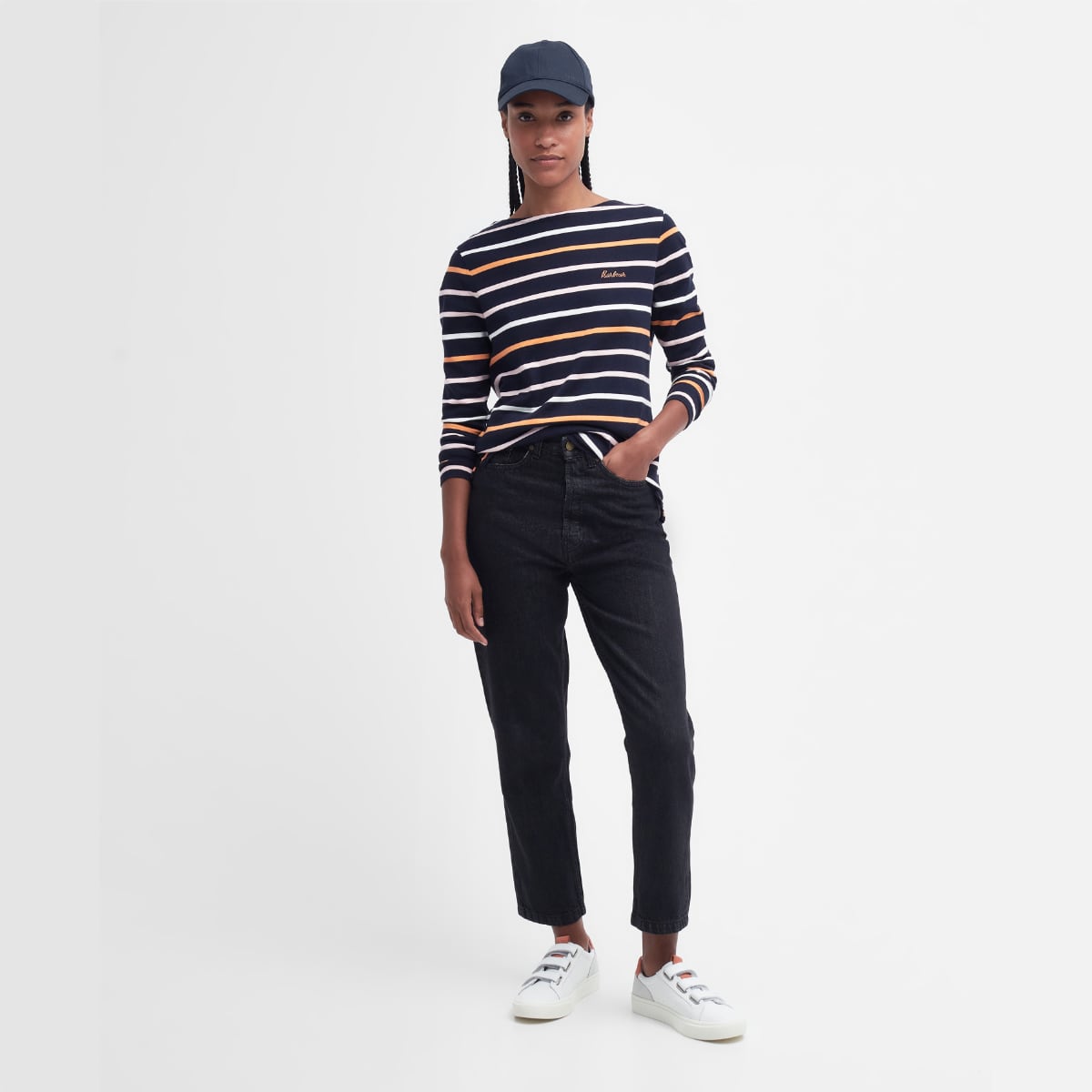 Barbour Hawkins Women's Top | Navy Stripe (SS24)