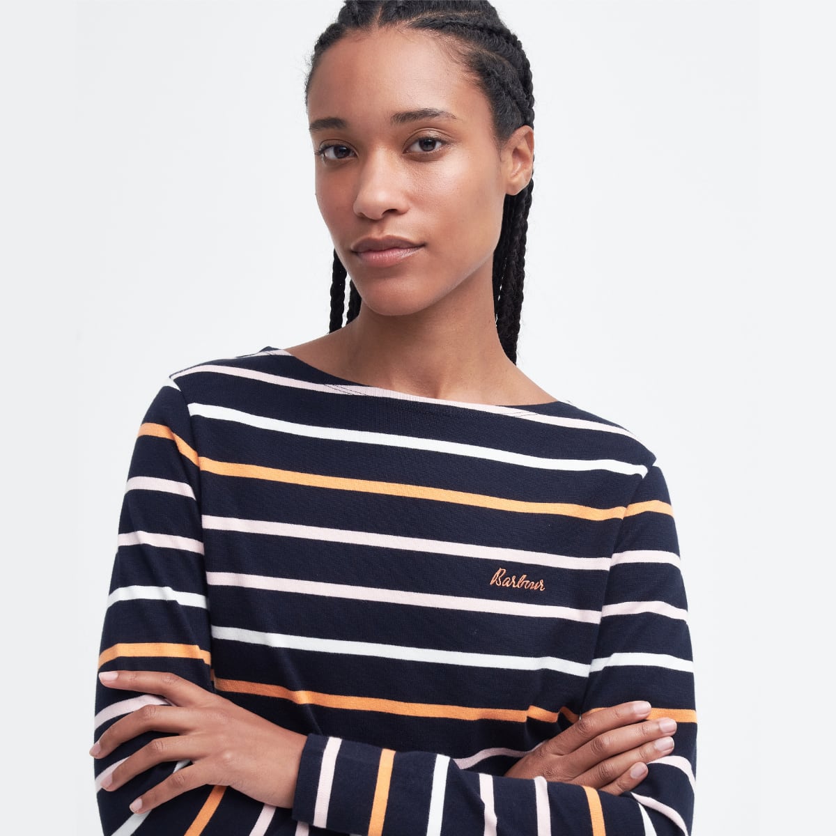 Barbour Hawkins Women's Top | Navy Stripe (SS24)