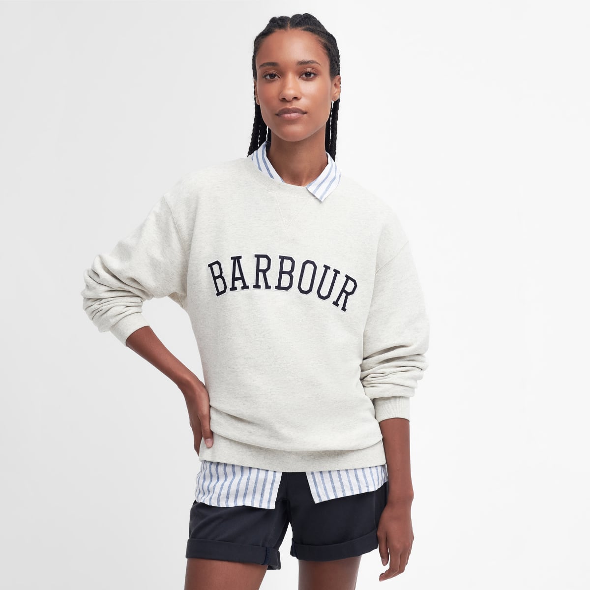 Barbour Northumberland Sweatshirt Women's | Cloud