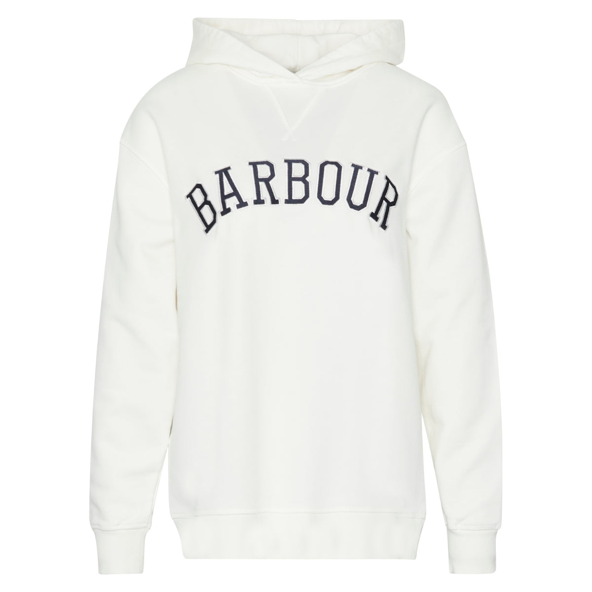 Barbour Northumberland Hoodie Women's | Cloud (Navy logo)