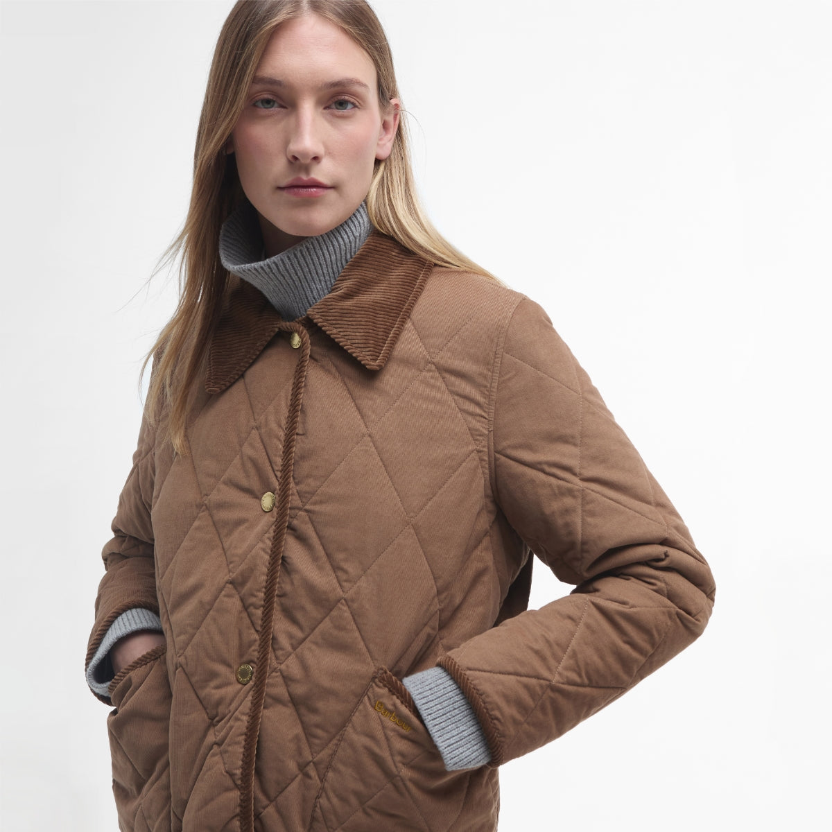 Barbour Emilia Women's Jacket | Dark Beige