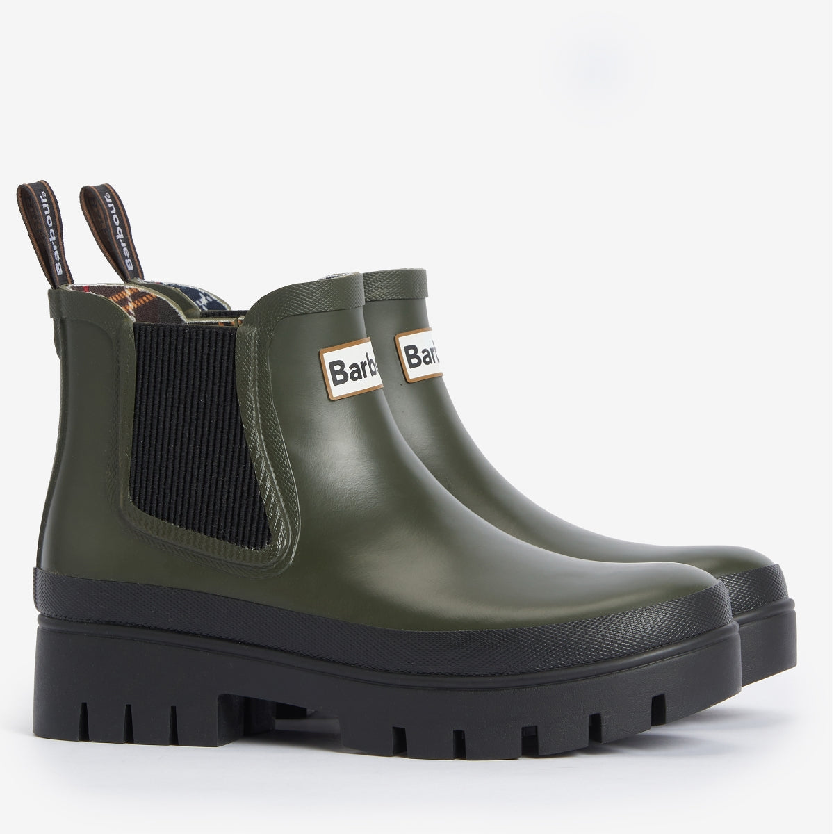 Barbour Halton Women's Wellington Boots | Olive / Black