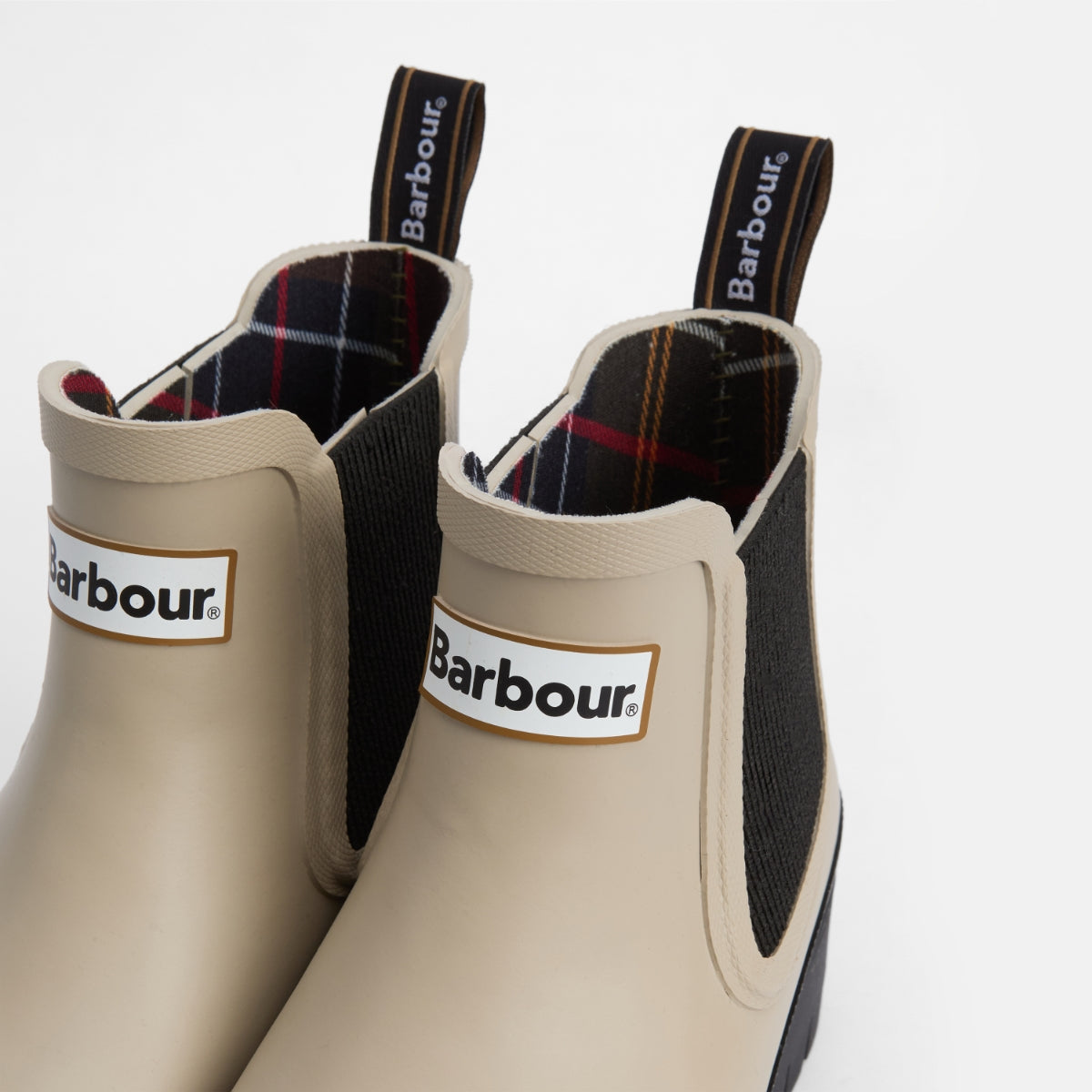 Barbour Halton Women's Wellington Boots | Light Sand / Black