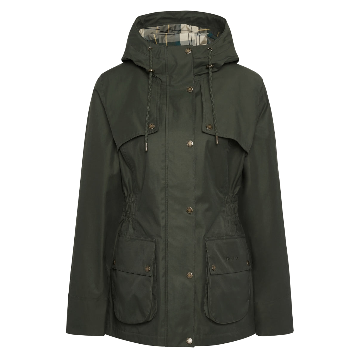 Barbour Maple Women's Waterproof Jacket | Olive (Ancient check lining)