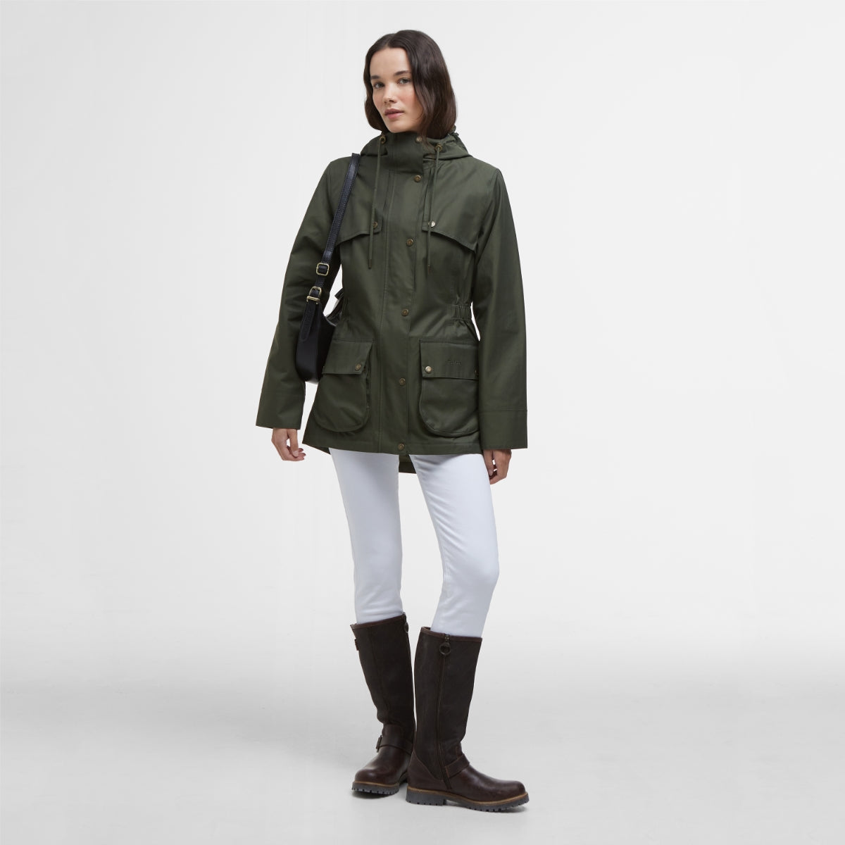 Barbour Maple Women's Waterproof Jacket | Olive (Ancient check lining)