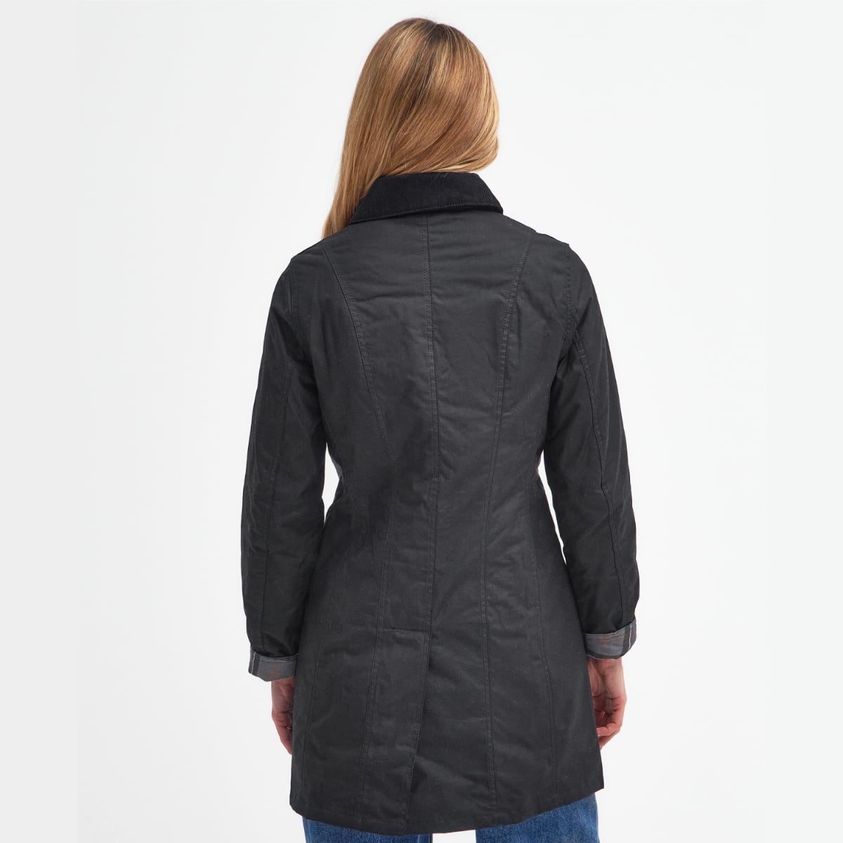 Barbour Belsay Women's Waxed Jacket | Black