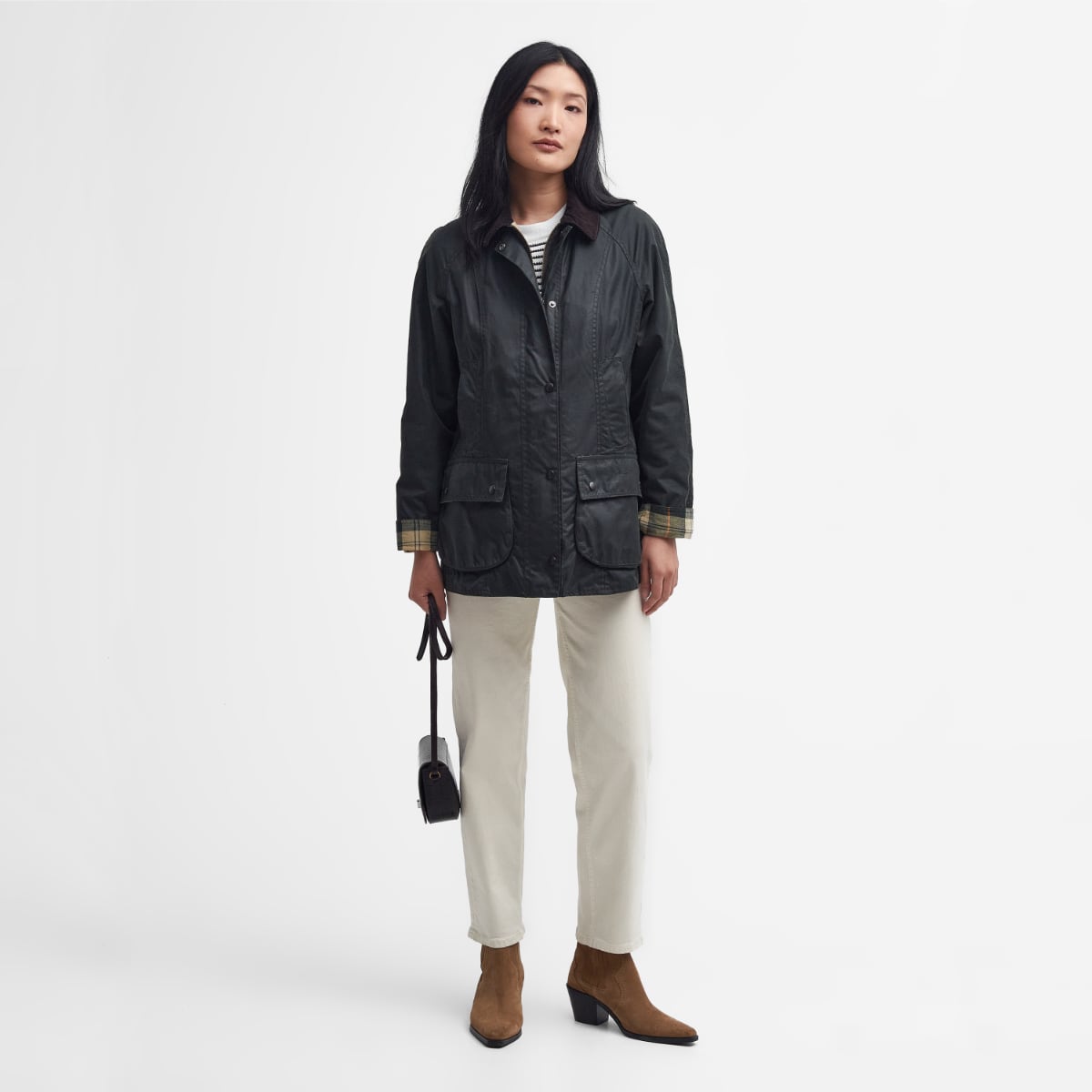 Barbour Beadnell Women's Waxed Jacket | Sage