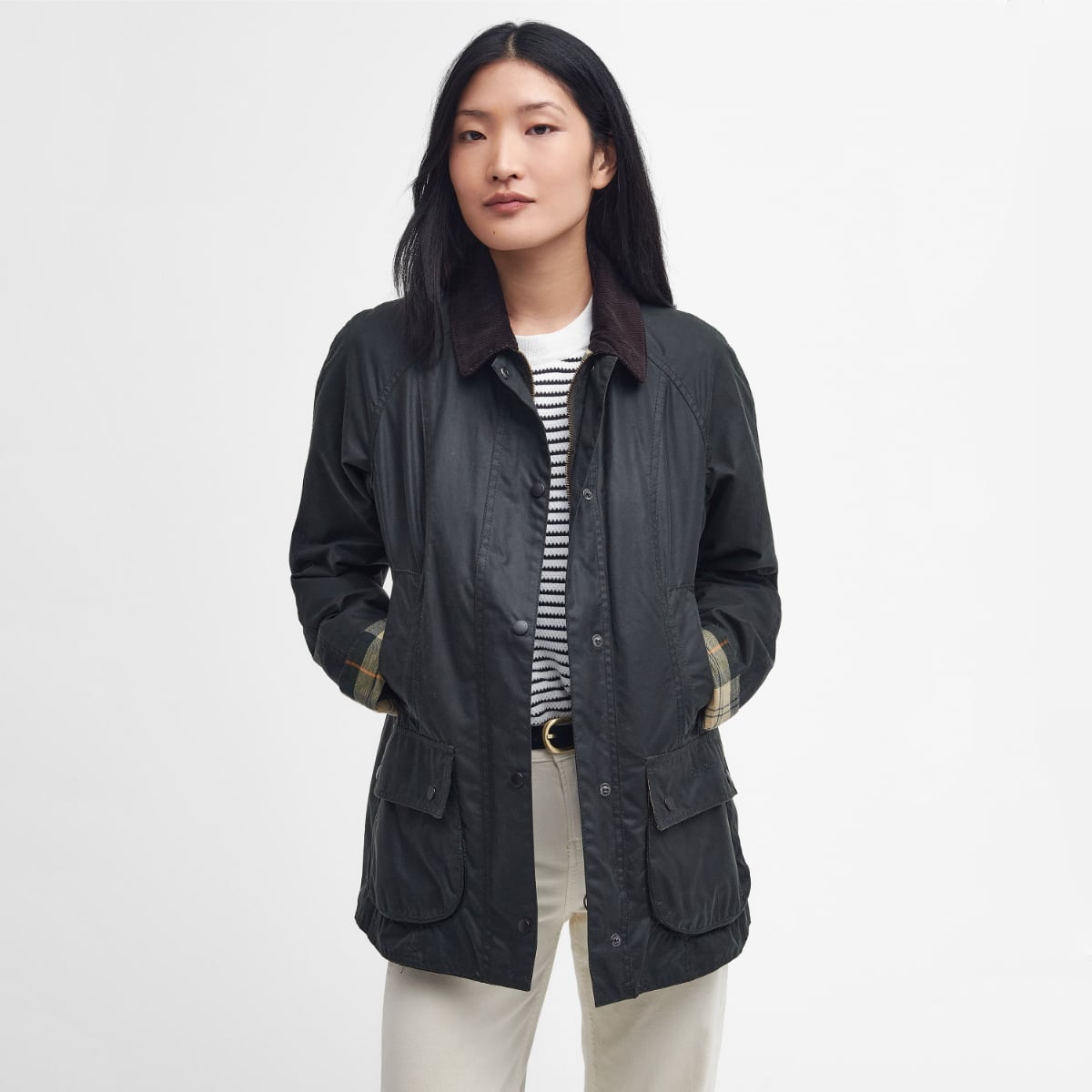 Barbour Beadnell Women's Waxed Jacket | Sage