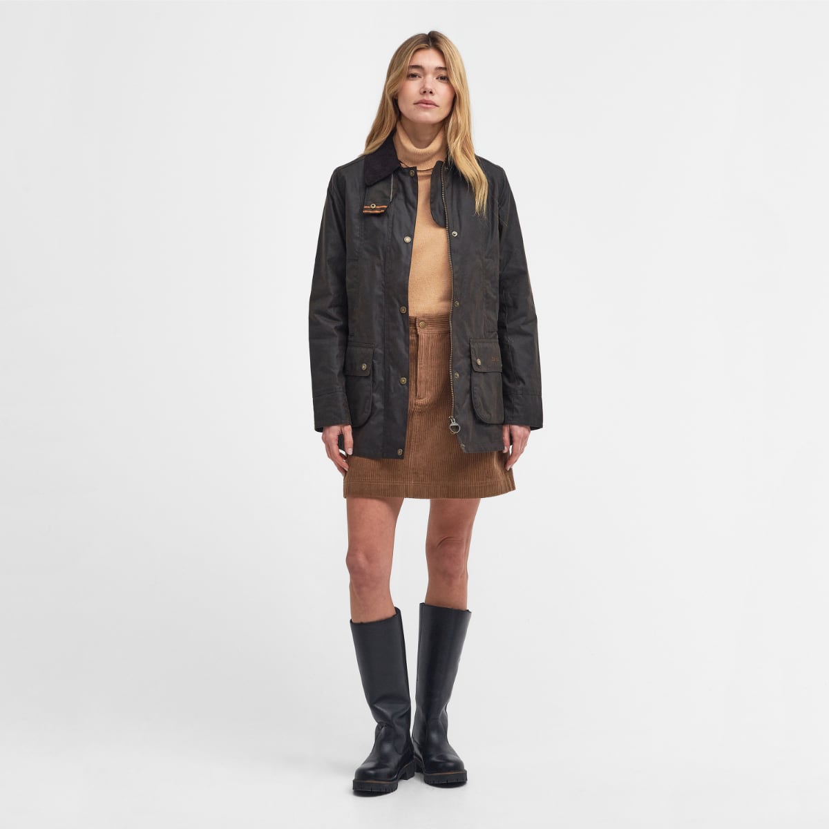 Barbour Fiddich Women's Waxed Jacket | Olive