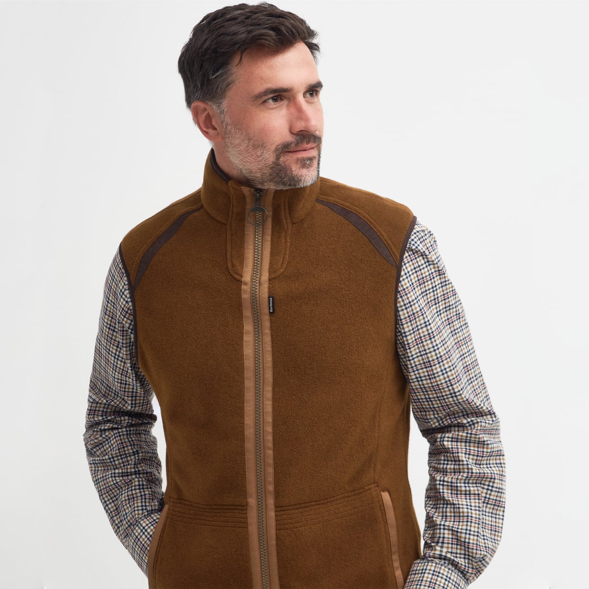 Barbour Langdale Fleece Men's Gilet | Rust