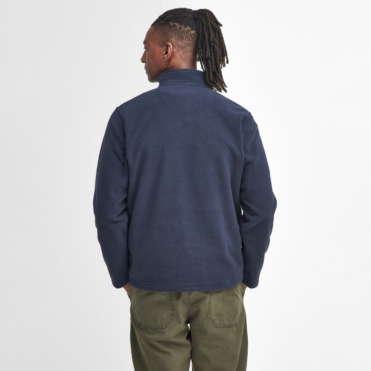 Barbour Essentials Half Zip Fleece Men's Top | Navy