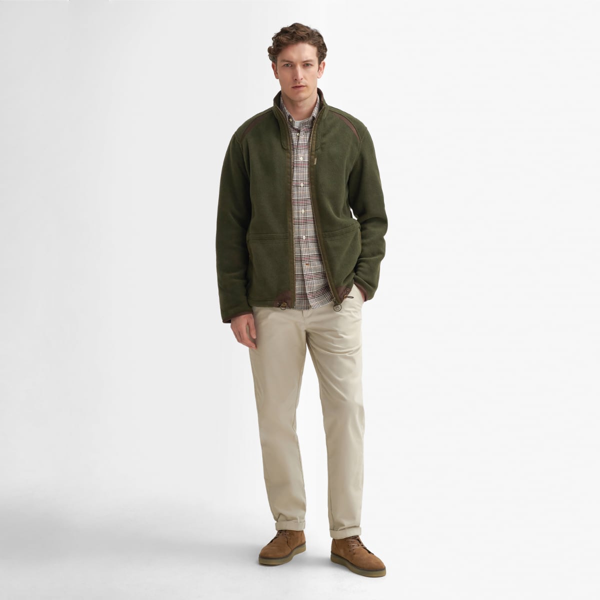 Barbour Langdale Fleece Men's Jacket | Forest