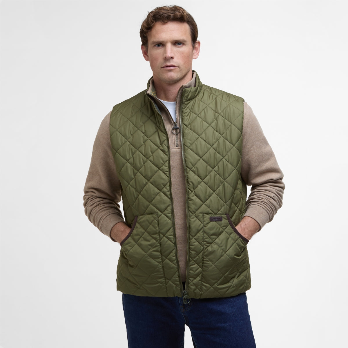 Barbour Chesterwood Quilted Men's Gilet | Dark Moss