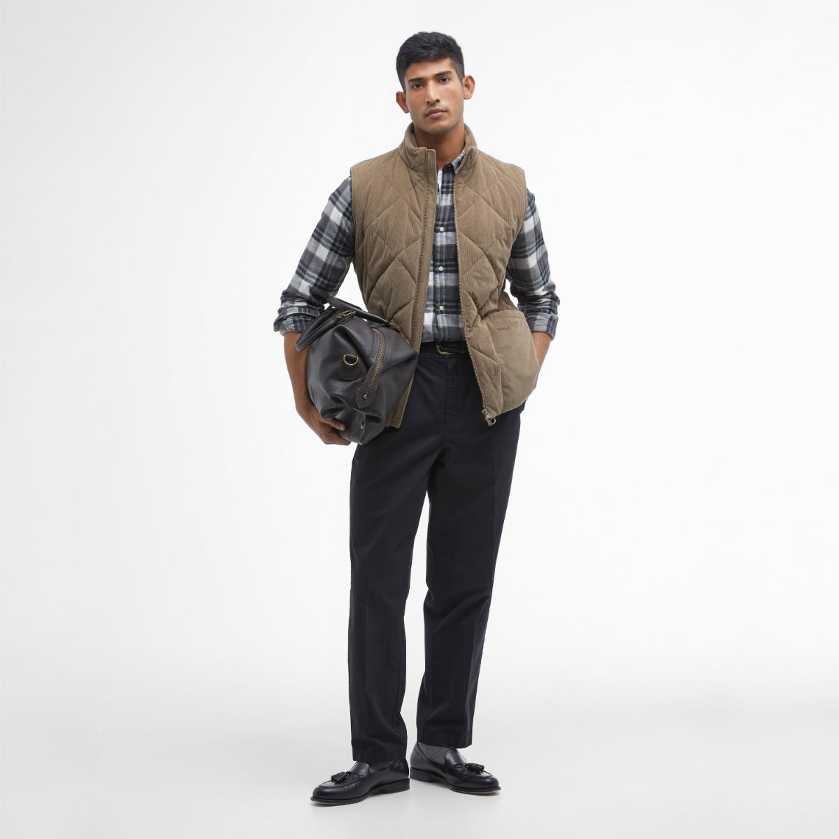 Barbour Cord Liddesdale Quilted Men's Gilet | Fossil