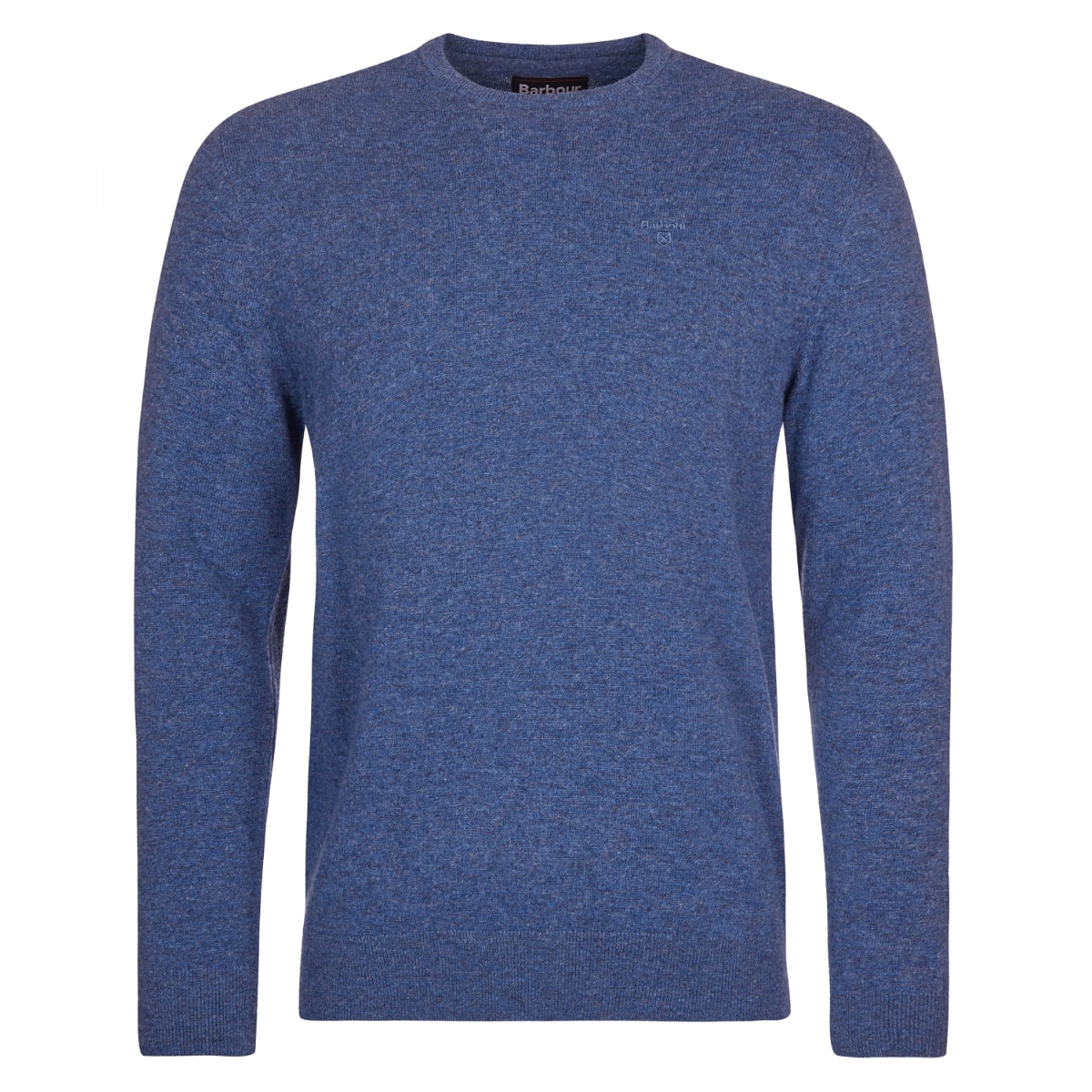 Barbour Essential Lambswool Crew Neck Men's Jumper | Denim Marl