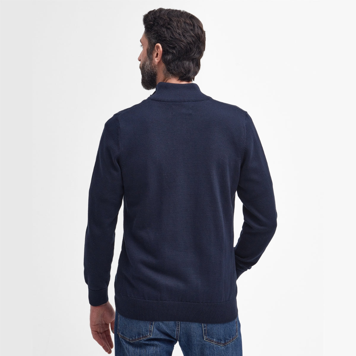 Barbour Cotton Half Zip | Navy