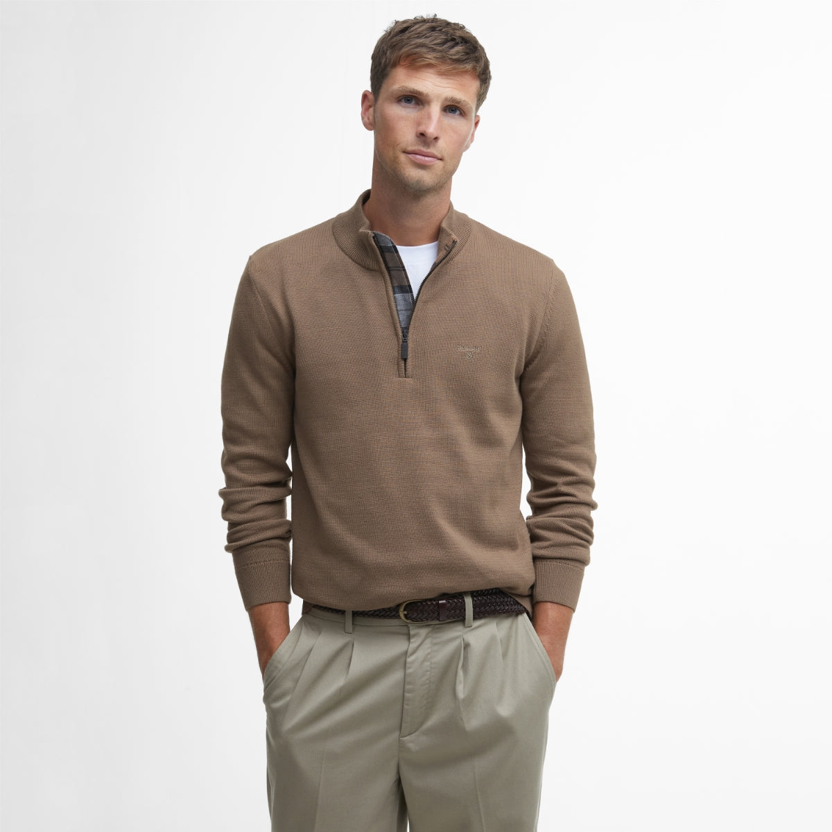 Barbour Avoch Half-Zip Men's Jumper | Fossil