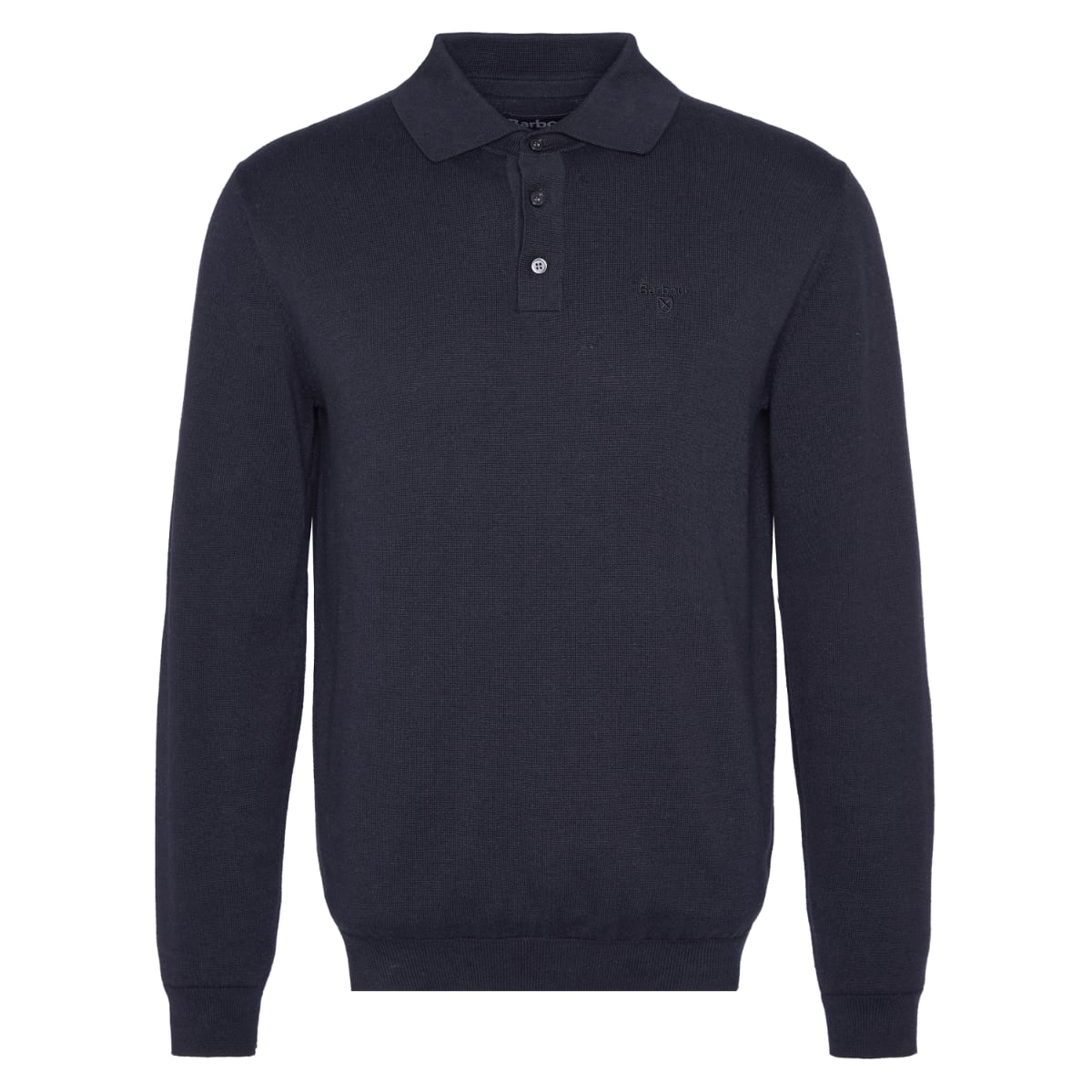 Mens barbour deals long sleeve polo