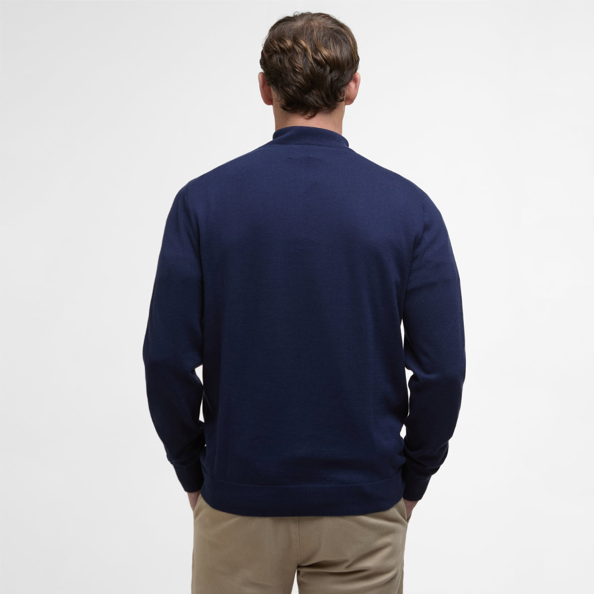 Barbour Bayfield Half-Zip Men's Jumper | Navy