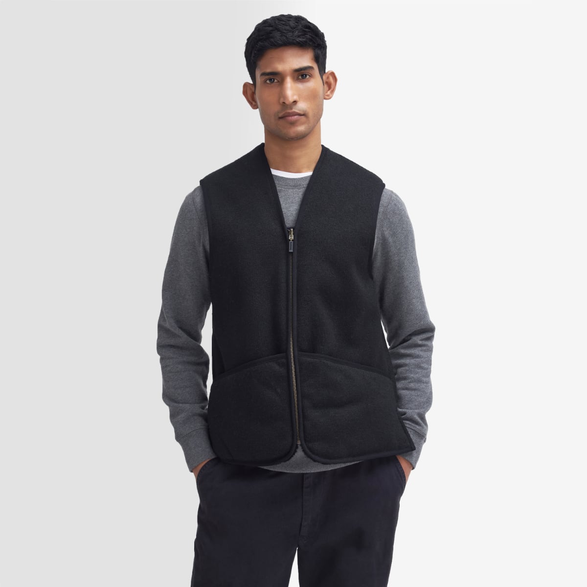 Barbour Warm Pile Men's Zip-In Liner | Black